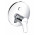 Podtynkowa bateria wannowo-natryskowa, do 88011, przełącznik PUSH&SWITCH, KLUDI PURE & EASY - Chrom