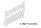 Grzejnik poziomy, Komex Lena, 50x100cm - Biały