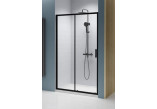 Drzwi prysznicowe do wnęki Radaway Premium Pro Black DWJ 100 cm, wersja lewa, szkło przejrzyste, profil czarny