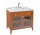 Szafka podumywalkowa Villeroy & Boch Hommage z umywalką (z 3 wybitymi otworami pod armaturę), 1 szuflada, 2 drzwi, 985 x 905 x 620 mm, kolor orzech, umywalka biała z powłoką CeramicPlus