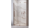 Drzwi prysznicowe Radaway Furo SL Brushed Copper DWJ 120cm, wersja lewa, szkło przejrzyste, profil miedź szczotkowana
