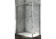 Drzwi rozsuwane dwuczęściowe 200x120cm, SanSwiss Cadura - Szkło przezroczyste/złoty