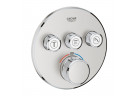 Bateria podtynkowa Grohe Grohtherm SmartControl termostatyczna 3-odbiorniki wody kolor stal nierdzewna