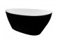 Wanna wolnostojąca Besco Goya B&W, 160x70cm, owalna, czarny/biały