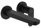 Bateria umywalkowa Hansgrohe Rebris S jednouchwytowa 80 z wylewką 20cm - czarny mat