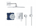 Zestaw prysznicowy Grohe Eurocube, podtynkowy, z deszczownicą Rainshower Mono 310 Cube, chrom