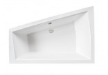 Wanna asymetryczna Besco Intima, 180x125cm, wersja lewa, akrylowa, biała