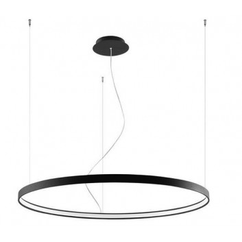 Żyrandol Sollux Lighting RIO, okrągły średnica 110cm, LED 70W 3000K, czarny