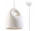 Lampa wisząca Sollux Ligthing BUKANO ceramiczna  , E27  1x60W, 1x15W LED, biała