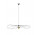Lampa wisząca Sollux Ligthing ESKOLA, średnica 110cm,E27 1x60W, 1x15W LED,  czarna