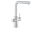 Bateria filtrująca z wyciąganą wylewką, GROHE BLUE PURE MINTA - chrom
