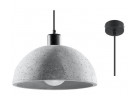 Lampa wisząca Sollux Ligthing PABLITO, E27  1x40W,1x15W LED, szara