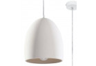 Lampa wisząca Sollux Lighting FLAWIUSZ ceramiczna, E27 1x60W, 1x15W LED,  biały