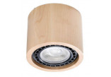 Plafon Sollux Lighting Basic 1, GU10  1x40W, 1x12W LED, drewno
