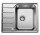 Zlewozmywak Blanco LEMIS 45 S-IF MINI  605x500mm, z  korkiem automatycznym, stalowy