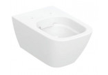 Geberit Smyle Square Wisząca miska WC, lejowa, 35x54cm, ukryte mocowania, Rimfree