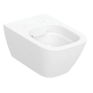 Geberit Smyle Square Wisząca miska WC, lejowa, 35x54cm, ukryte mocowania, Rimfree