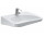 Umywalka ścienna Roca 66 cm, prostokątna, z otworem na baterię, FINECERAMIC  - Biała