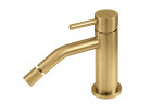Bateria bidetowa Vema Otago, stojąca, wylewka 110mm, z korkiem automatycznym, brushed gold