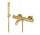 Bateria wannowa ścienna Vema Otago,  wylewka 202mm,  brushed gold