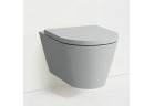 Miska wisząca WC Laufen Kartell by Laufen, Silent Flush, 54,5x37cm, rimless - szary mat