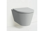 Miska wisząca WC Laufen Kartell by Laufen, 54,5x37cm, rimless - szary mat