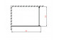 Ścianka Walk-In Radaway Modo II New 100-140x150-200cm, chrom, szkło przejrzyste
