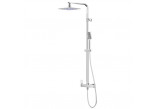 Zestaw prysznicowy Corsan Ango,deszczownica LED,  chrom