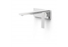 Element naścienny do podtynkowego korpusu baterii umywalkowe TRES Slim Exclusive, wylewka 180mm, chrom