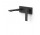 Element naścienny do podtynkowego korpusu baterii umywalkowe TRES Slim Exclusive, wylewka 180mm, czarny mat