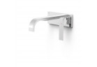 Element naścienny do podtynkowego korpusu baterii umywalkowe TRES Slim Exclusive, wylewka 180mm, chrom