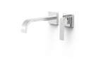 Element naścienny do podtynkowego korpusu baterii umywalkowe TRES Slim Exclusive, wylewka 240mm,  chrom