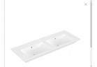 Umywalka meblowa podwójna Villeroy&Boch Venticello, 130x50cm, z przelewem, Stone White CeramicPlus,  