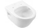 Miska WC lejowa Compact bez kołnierza wewnętrznego, podwiaszana, Villeroy & Boch Architectura, Weiss Alpin CeramicPlus