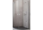 Kabina półokrągła Radaway Essenza PDD 100x100cm, chrom/ szkło przejrzyste