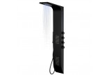 Panel prysznicowy Corsan Duo,deszczownica LED, mieszacz,  czarny
