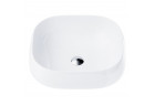 Umywalka nablatowa  Corsan 450x410x145mm, z korkiem klik-klak chrom,biała