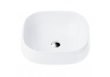 Umywalka nablatowa  Corsan 450x410x145mm, z korkiem klik-klak chrom,biała