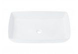 Umywalka prostokątna nablatowa  Corsan 580x380x150mm, biała