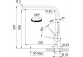 Bateria kuchenna Franke Atlas Neo Pull-Out , wysokość 297mm, obrotowa i wyciągana wylewka,  stal szlachetna