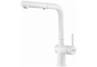 Bateria z ruchomą wylewką Franke Active L pull-out spray , wysokość 312mm, wylewka wyciągana, biały mat