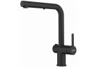 Bateria z ruchomą wylewką Franke Active L Twist pull-out spray , wysokość 312mm, wylewka wyciągana, czarny mat