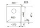 Zlewozmywak z Fragranitu Franke Box Center BWX 120-41-27, stal szlachetna