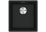 Zlewozmywak z Fragranitu Franke Maris MRG 110-37, czarny mat