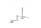 Bateria wannowa Loft - Tres, wylewka 180 mm, biel matowa