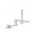 Bateria wannowa Loft - Tres, wylewka 180 mm, biel matowa
