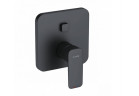 KLUDI PURE&STYLE podtynkowa bateria wannowo-natryskowa PUSH & SWITCH 2 odbiorniki, czarny mat