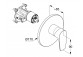 Podtynkowa  bateria wannowo-natryskowa Push&Switch, Kludi Pure&Solid, chrom