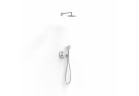 Zestaw natryskowy Tres 001, podtynkowy, z deszczownicą okrągłą 25 cm - chrom