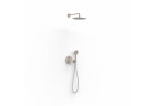 Zestaw natryskowy Tres 003, podtynkowy, z deszczownicą okrągłą 30 cm - stal
